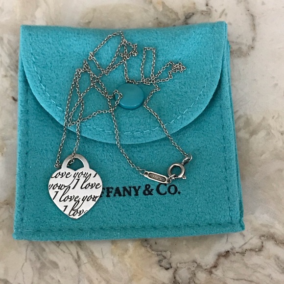 Tiffany & Co. Jewelry - Tiffany & Co. Sterling Silver I Love You Pendant